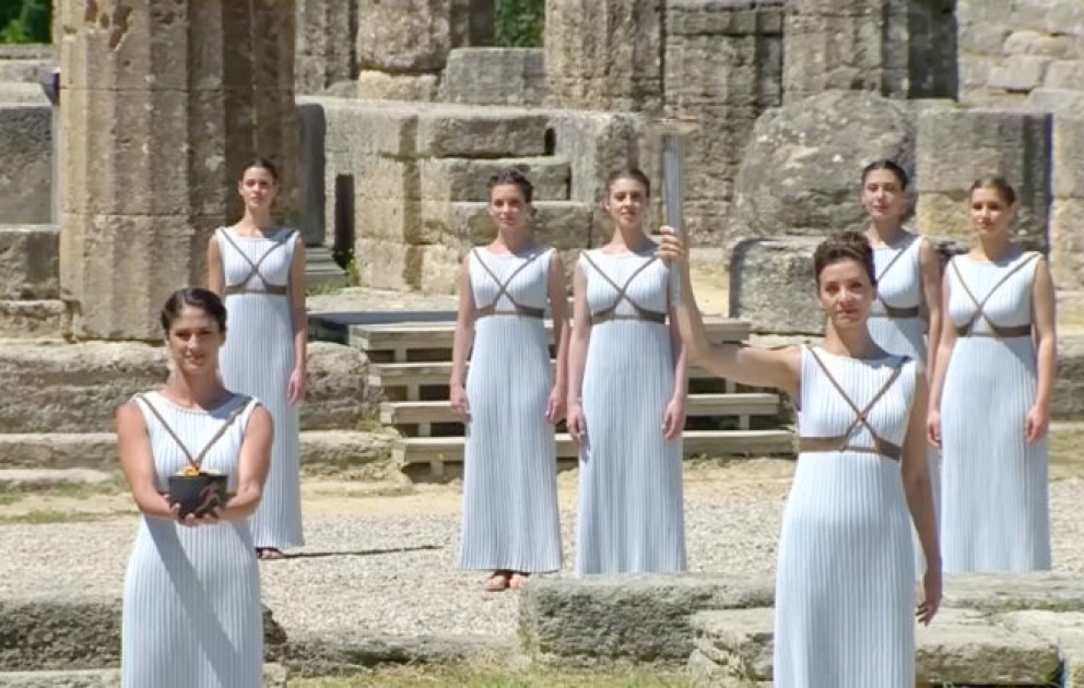 Olympic Flame Lighting Ceremony Tokyo 2020