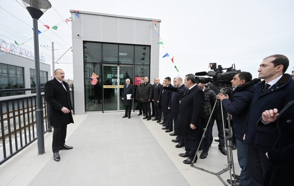 Abşeron dairəvi dəmir yolunun Pirşağı-Görədil-Novxanı-Sumqayıt hissəsinin yenidənqurmadan sonra açılışı olub 
Prezident İlham Əliyev açılışda iştirak edib