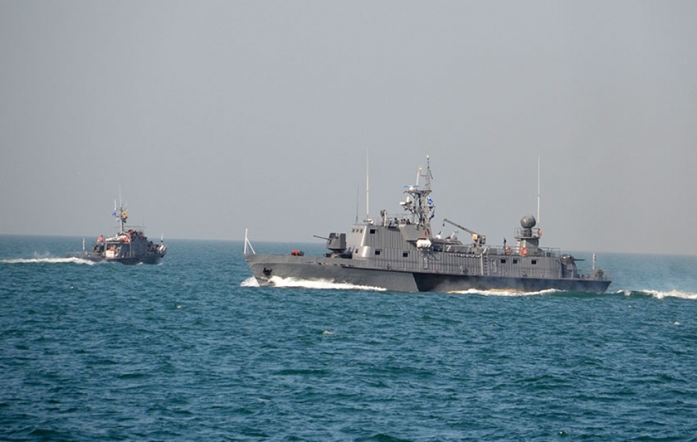 Aserbaidschanische Marine führt taktische Übung durch