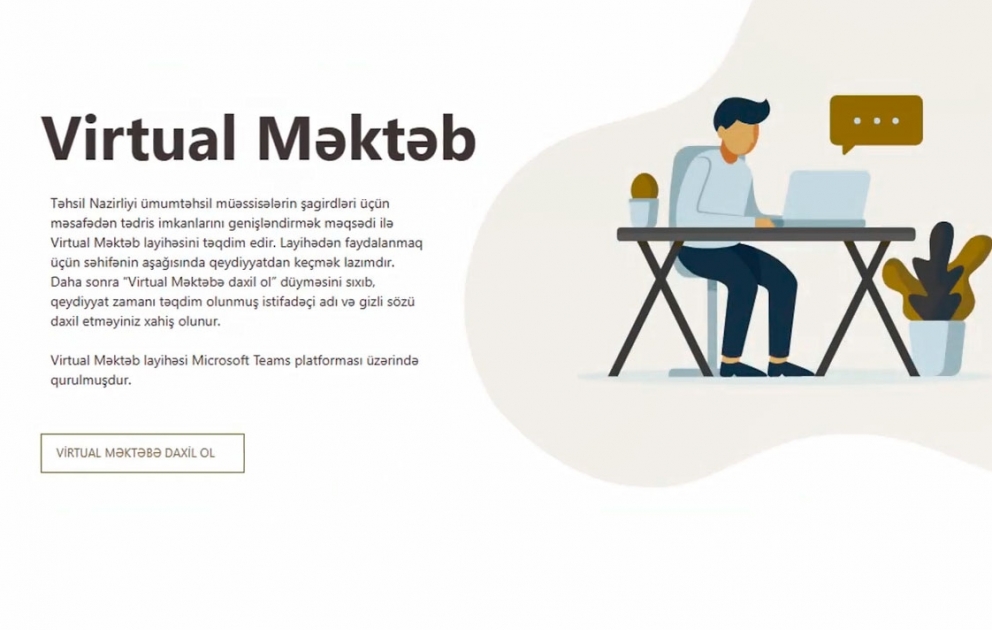 “Virtual məktəb” layihəsinə start verilib