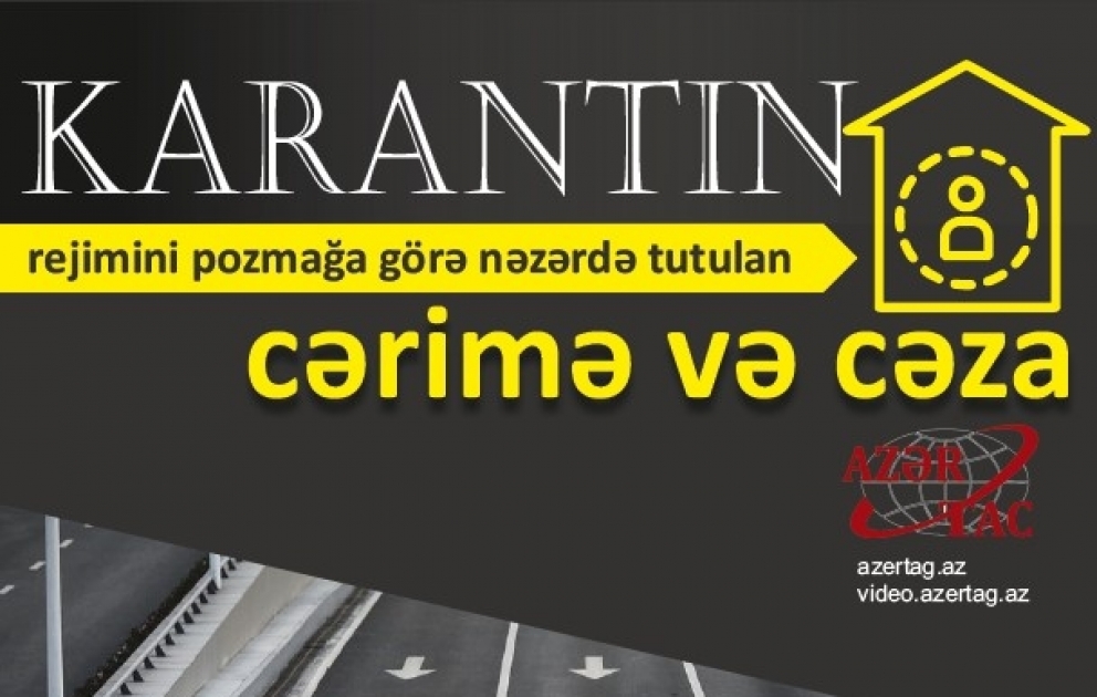 Karantin rejimini pozmağa görə nəzərdə tutulan cərimə və cəza İnfoqrafika