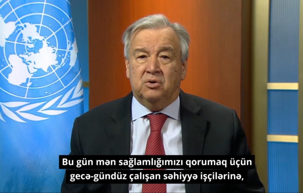 UN secretary-general hails health care workers around globe for tireless commitment