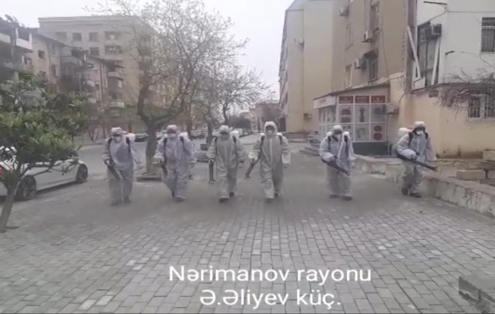 Nərimanov rayonunda koronavirusla mübarizə çərçivəsində tədbirlər davam etdirilir