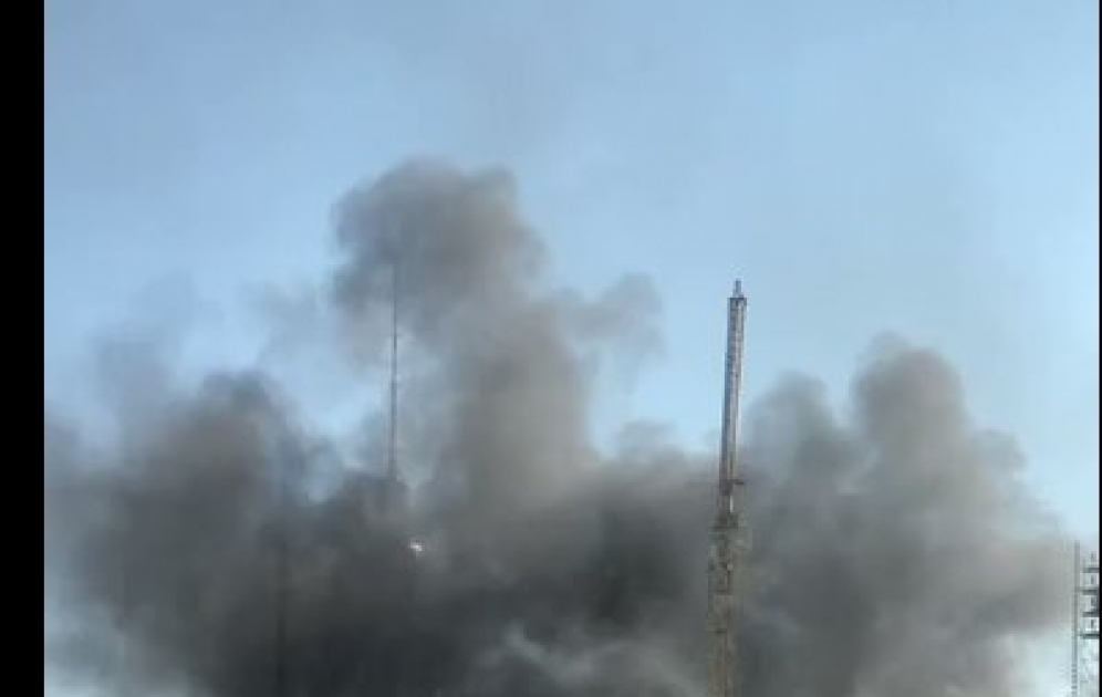 Berlin’s castle burning - we heard an explosion