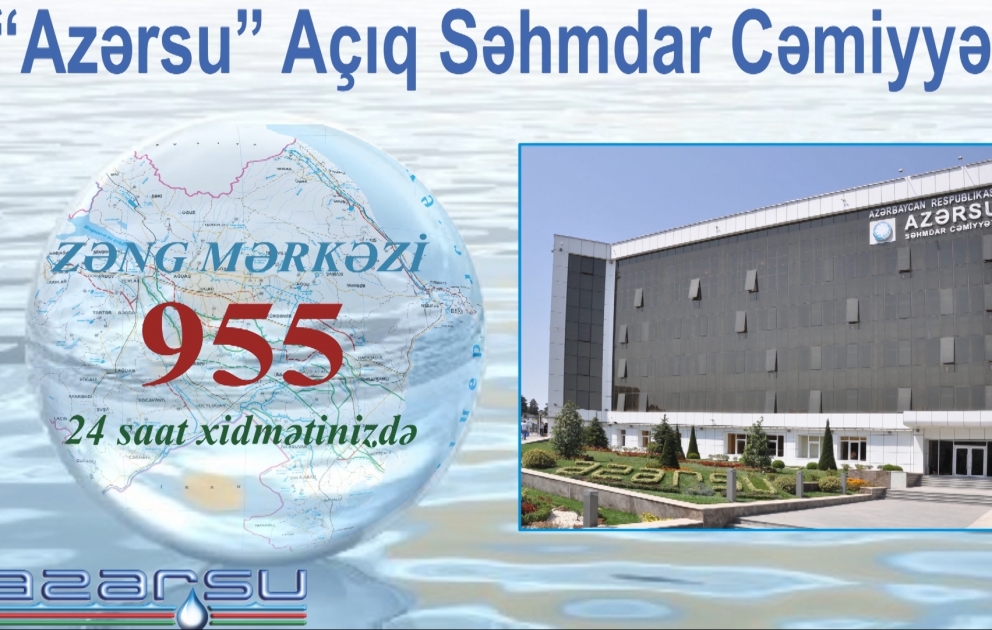 “Azərsu” yeni xidmət istifadəyə verib