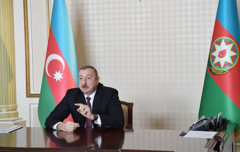 Prezident İlham Əliyevin sədrliyi ilə ilin birinci rübünün sosial-iqtisadi yekunlarına həsr olunan videokonfrans şəklində müşavirə keçirilib