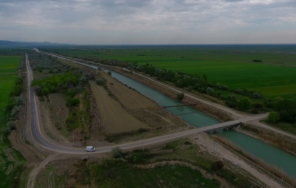 Yevlaxda 8 kilometrlik avtomobil yolu yenidən qurulub