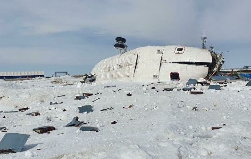 Mi-26 helicopter makes a hard landing on Yamal