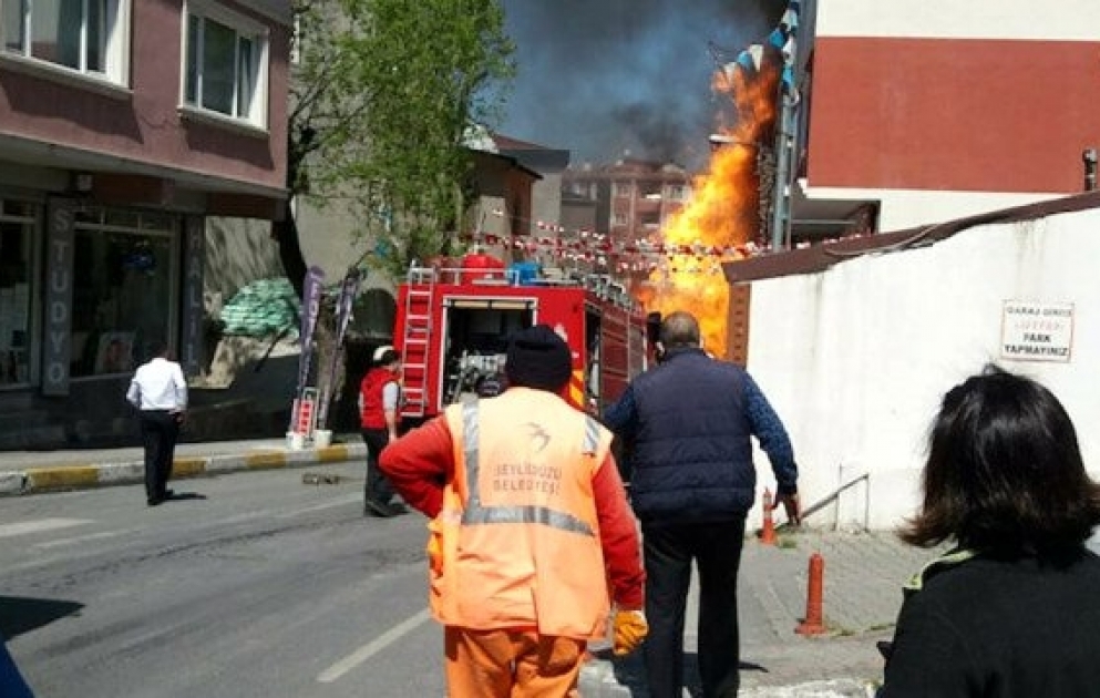 İstanbulda təbii qaz boru xəttində partlayış baş verib