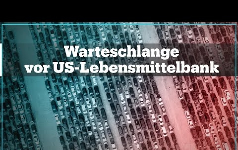 Warteschlange vor US-Lebensmittelbank