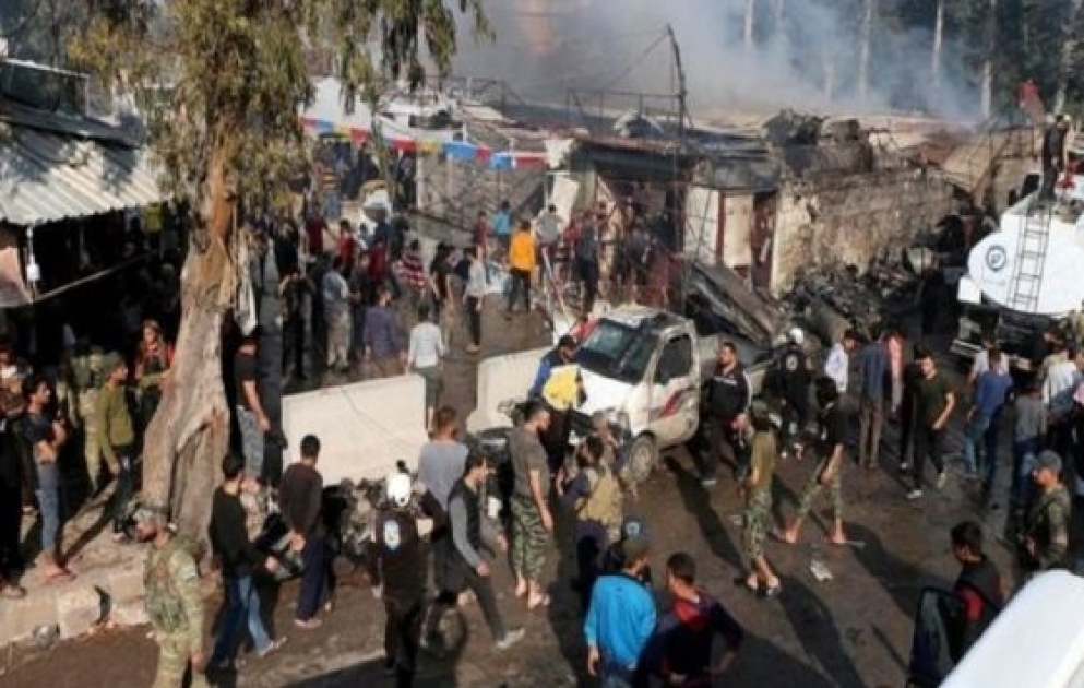 Ereignete sich in der Stadt Afrin in der Provinz Aleppo im Nordwesten Syriens eine gewaltige Explosion