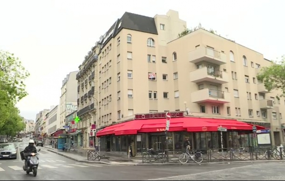 À Paris, le quartier de Belleville très calme au 48e jour de confinement
