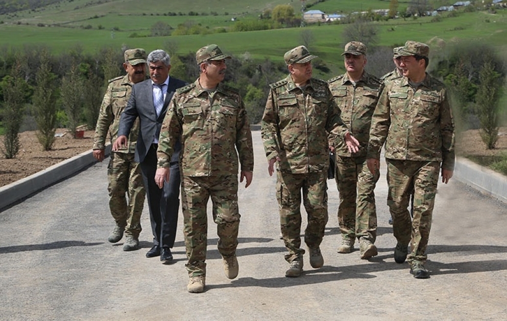 The military unit in the frontline zone the construction of which is being finalized was inspected