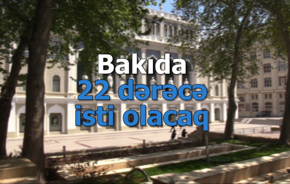Sabah 22 dərəcə isti olacaq