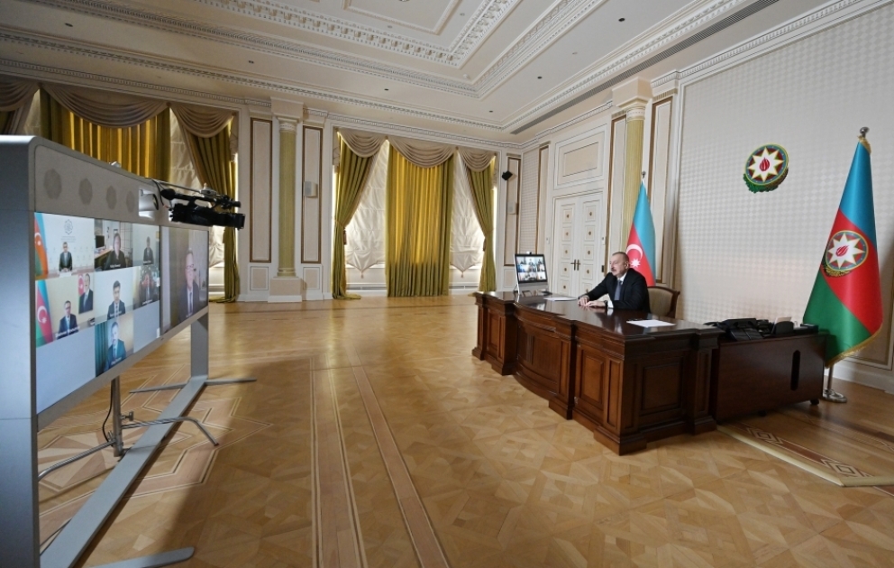 CISCO şirkətinin təşəbbüsü ilə Prezident İlham Əliyevlə bu şirkətin rəhbərləri arasında videokonfrans keçirilib