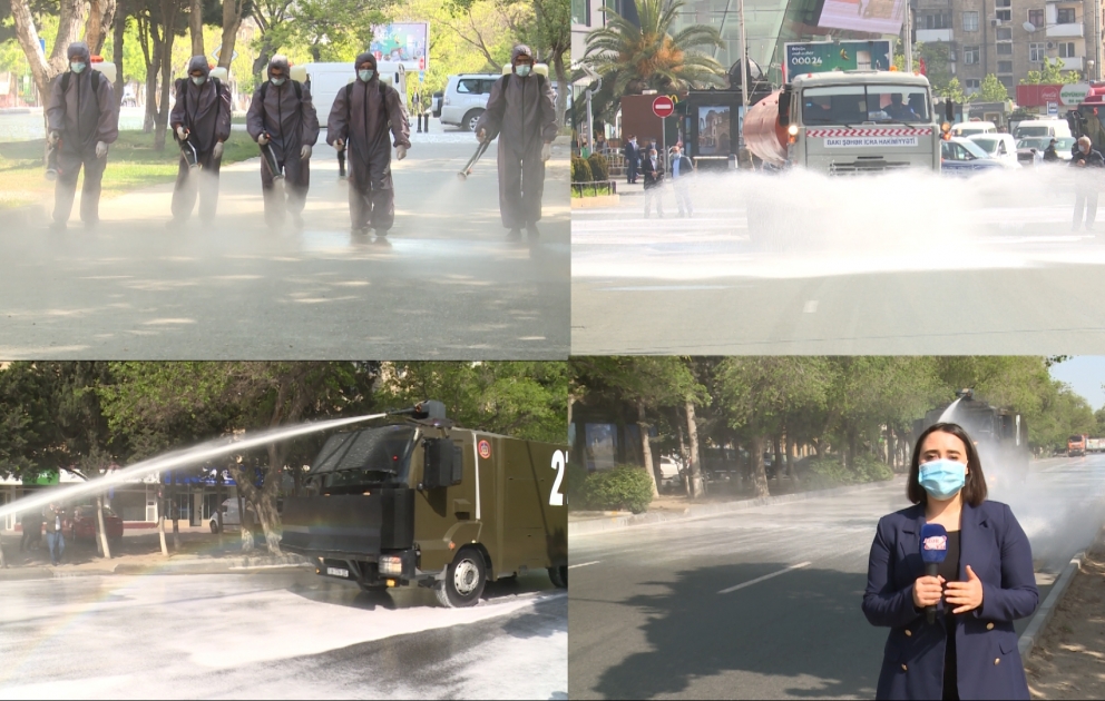 Bakıda növbəti dəfə gücləndirilmiş dezinfeksiya işləri aparılıb