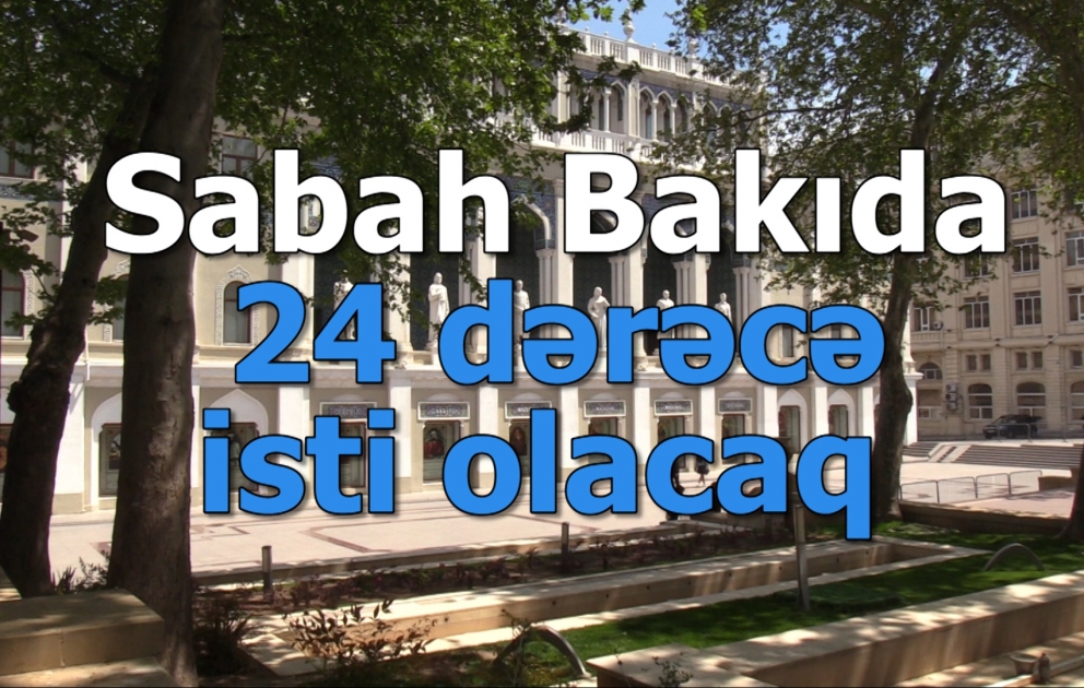 Sabah Bakıda 24 dərəcə isti olacaq