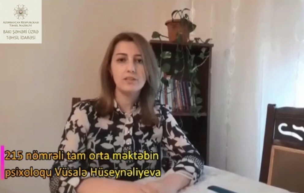 Məktəb psixoloqu abituriyentlərdə stresin idarə olunması mövzusunda tövsiyələrini təqdim edir