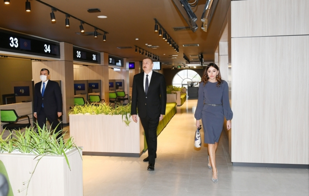 Prezident İlham Əliyev və birinci xanım Mehriban Əliyeva 3 saylı DOST mərkəzinin açılışında iştirak ediblər
