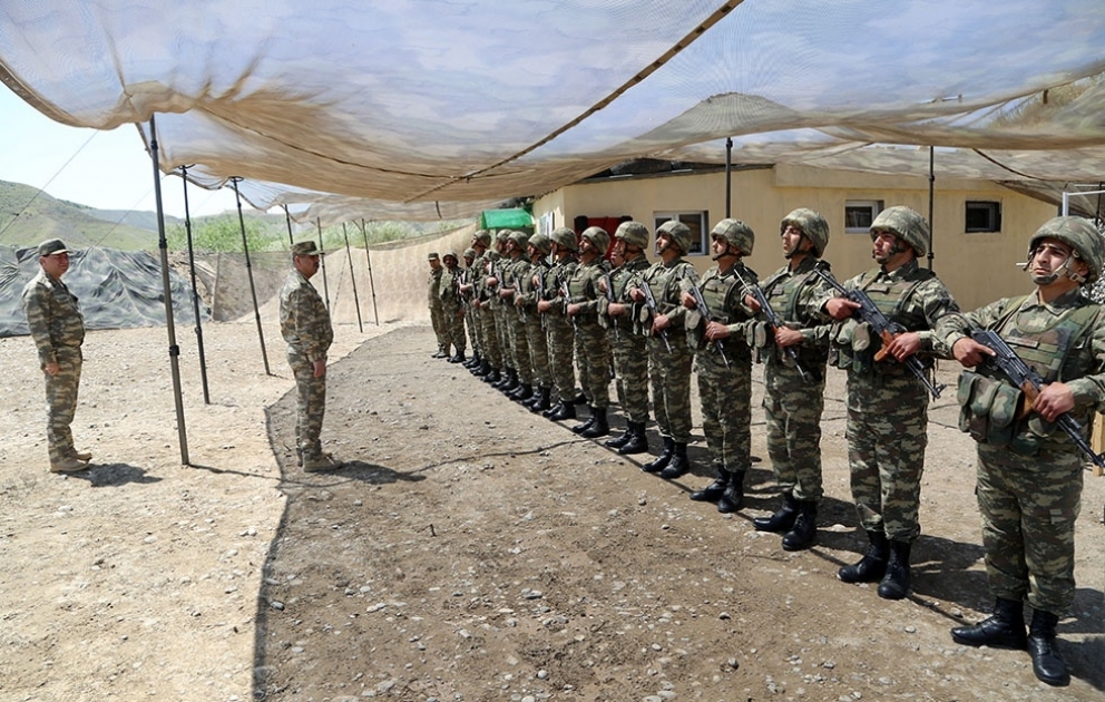 Defense Minister is in the frontline zone, in the exercises area