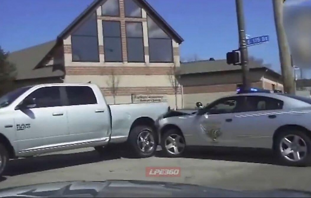 Truck driver escapes police chase