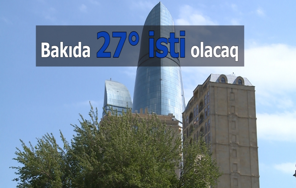 Bakıda 34 dərəcə isti olacaq