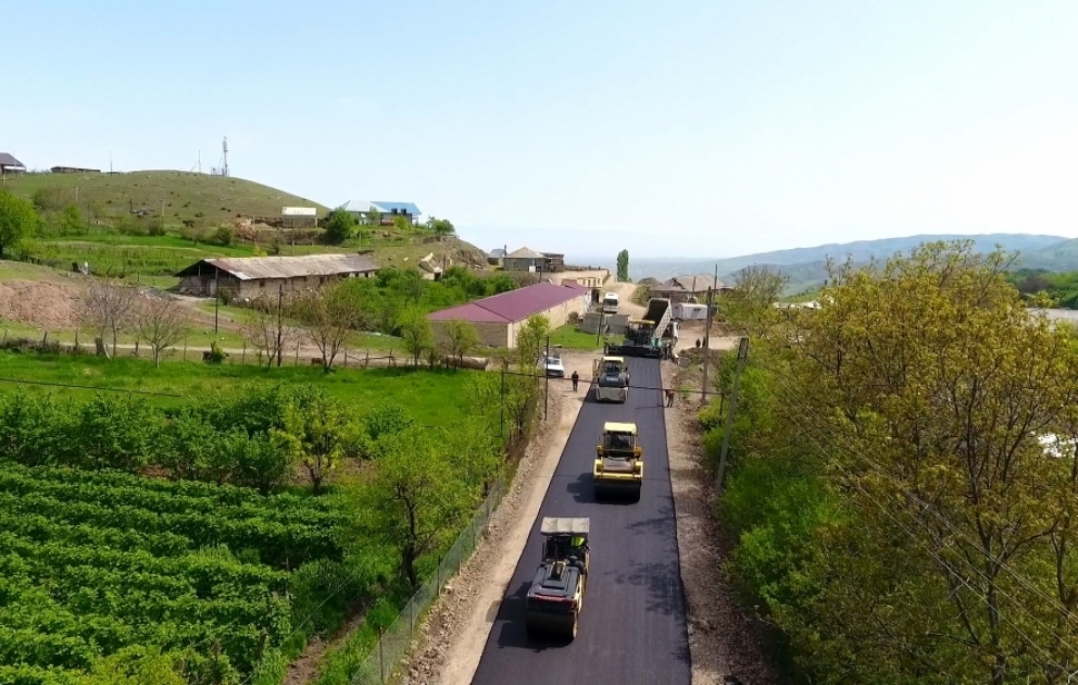 Göygöldə 18,9 kilometrlik avtomobil yolları yenidən qurulur