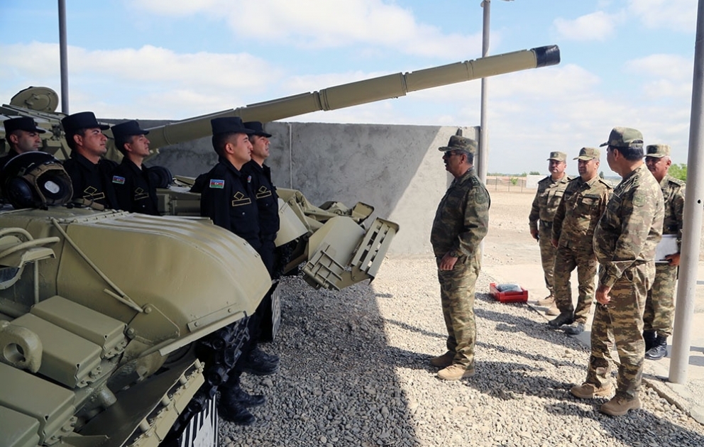 The opening of the new military units and the inspection of the facilities being under construction was held in the frontline zone