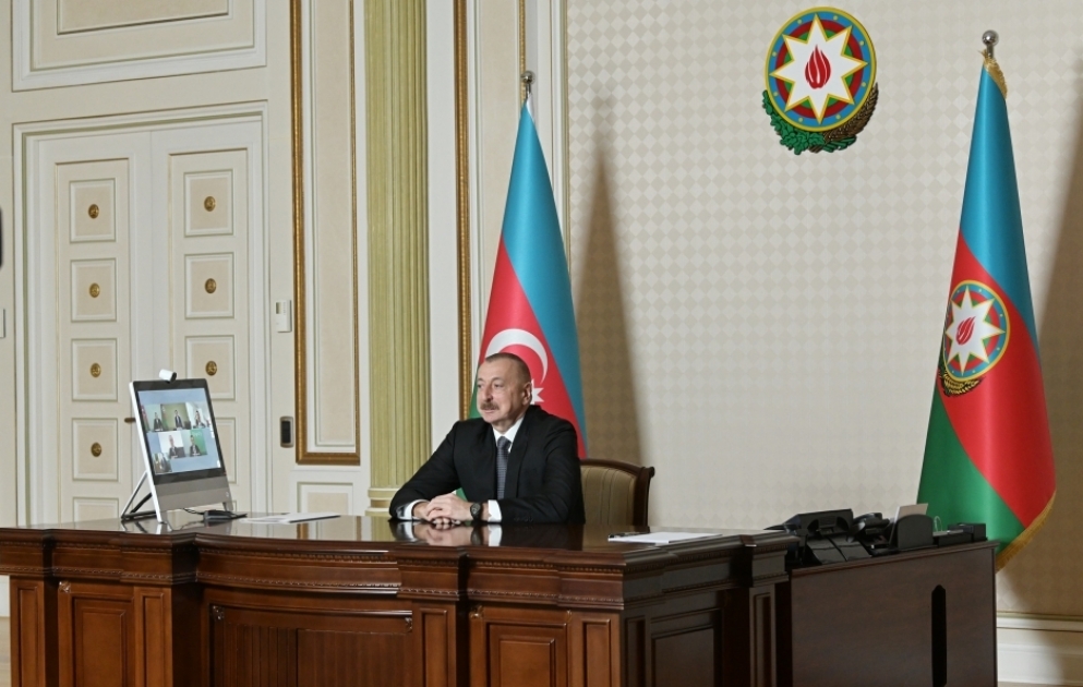 Une visioconférence s'est tenue entre le président Ilham Aliyev et les dirigeants de Signify