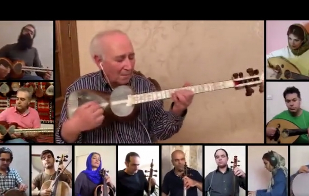 Tarzən Ramiz Quliyev iranlı sənətçilərlə həkimlərə dəstək məqsədilə "Layla" ifa etdi