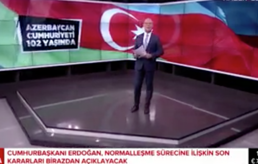 Türkiyənin "HaberGlobal" telekanalında Respublika Gününə həsr olunmuş süjet yayımlanıb