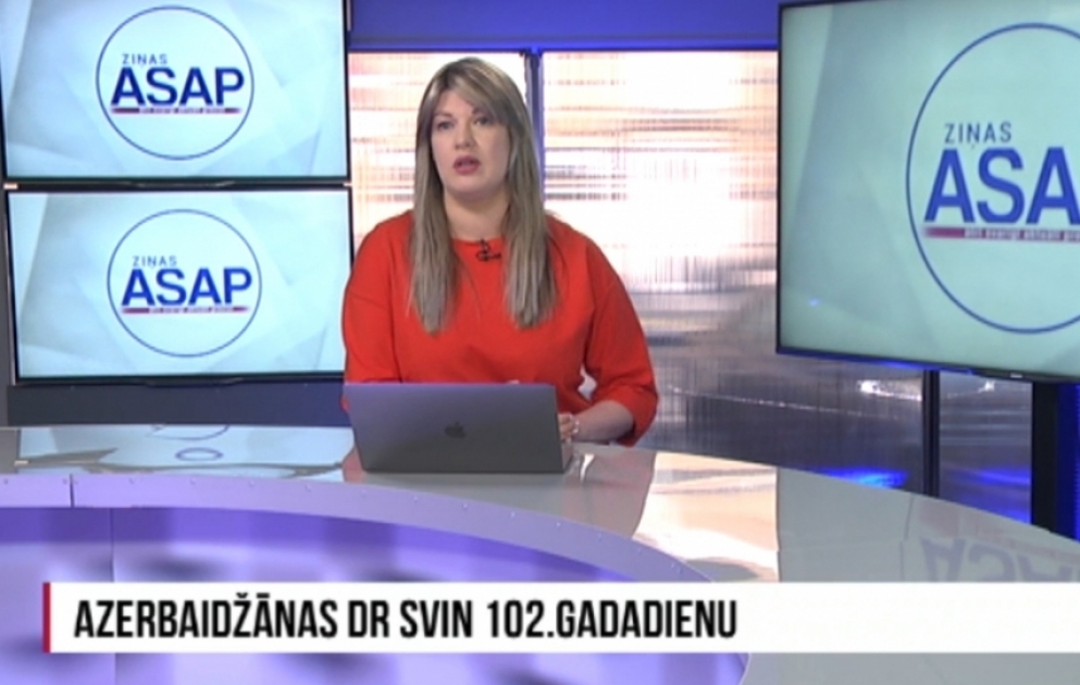 Latviya televiziyasında Respublika Günü haqqında reportaj yayımlanıb