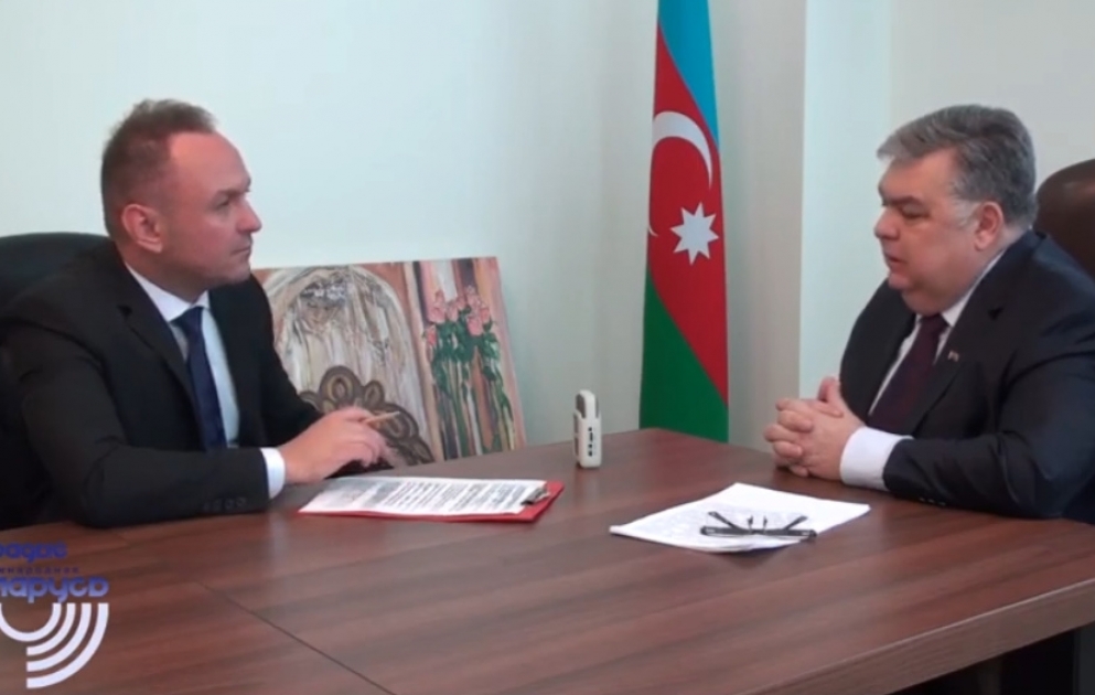 Azərbaycanın Belarusdakı səfiri 28 May - Respublika Günü ilə bağlı bir sıra KİV-lərə müsahibə verib