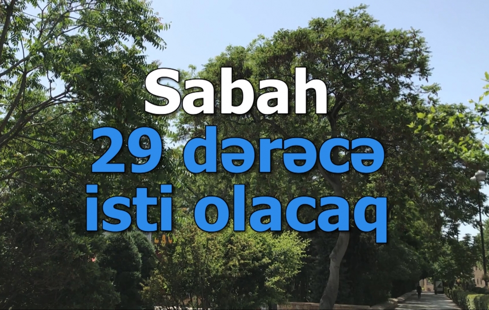 Sabah Bakıda 29 dərəcə isti olacaq