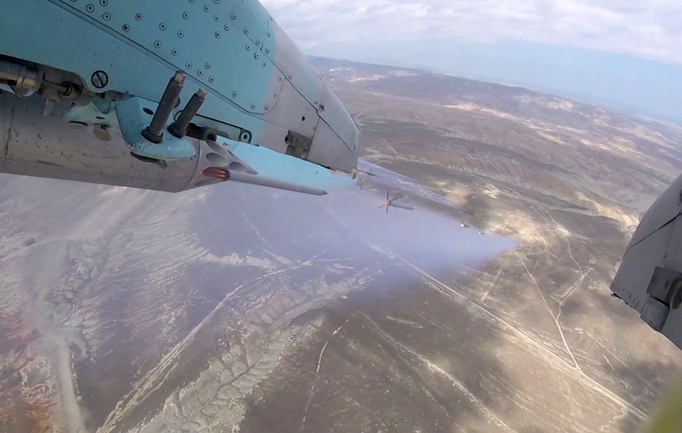 Azerbaijan Air Force aircraft conducted live-fire flight-tactical exercises