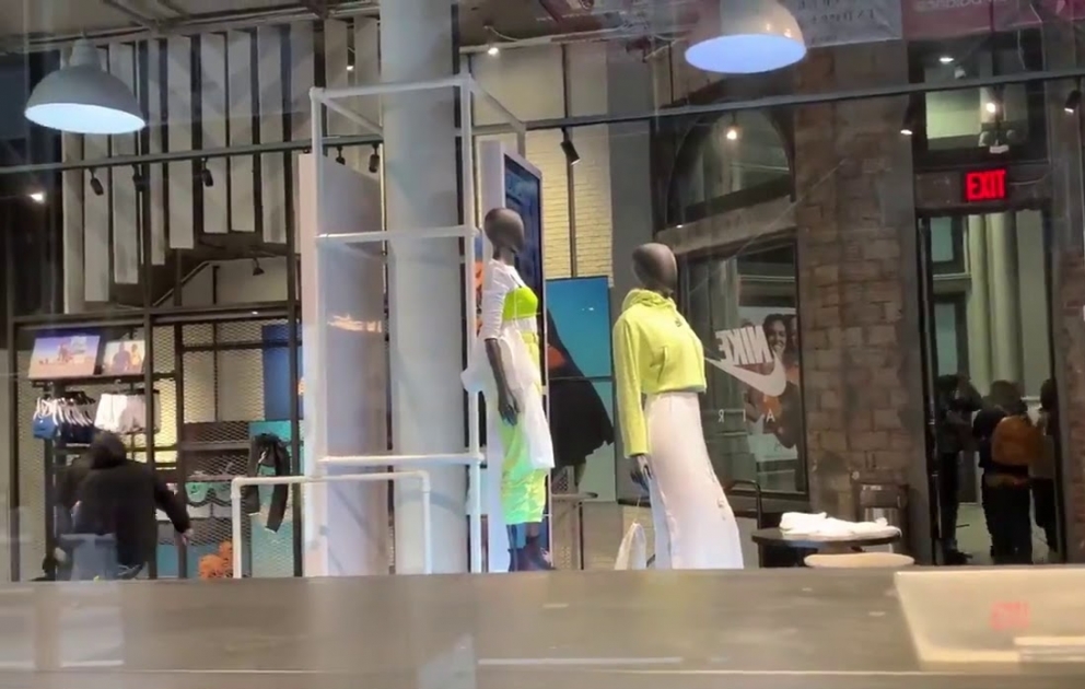 Nike store on the corner of 20th Street and 5th Avenue in NYC was just looted by protesters