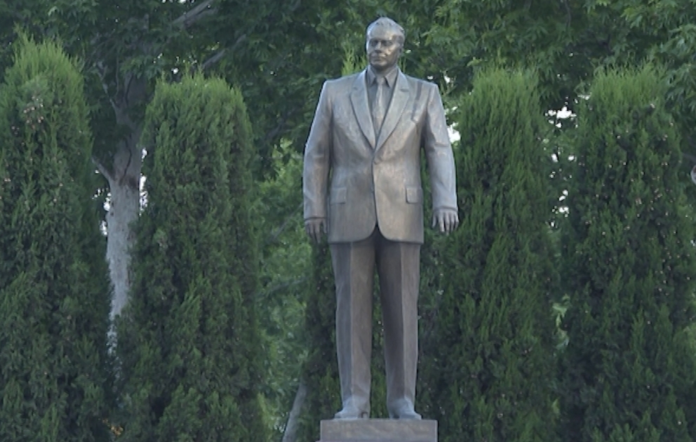 President Ilham Aliyev arrived in Tartar district for visit