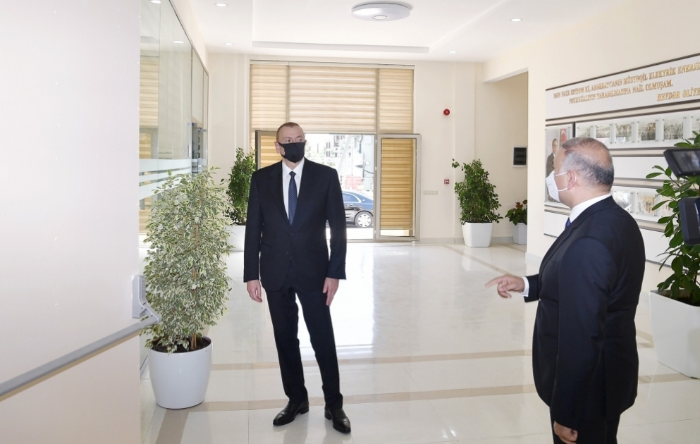 President Ilham Aliyev attended ceremony to launch newly renovated “Aghjabadi-2” power substation