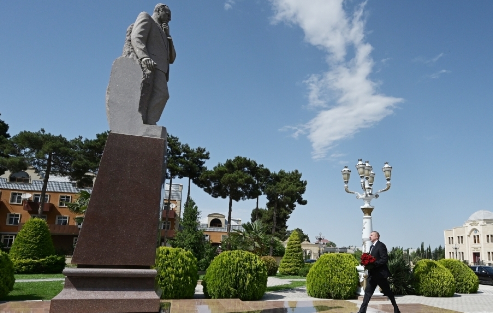 Visite du président azerbaïdjanais dans la région d’Aghdjabédi