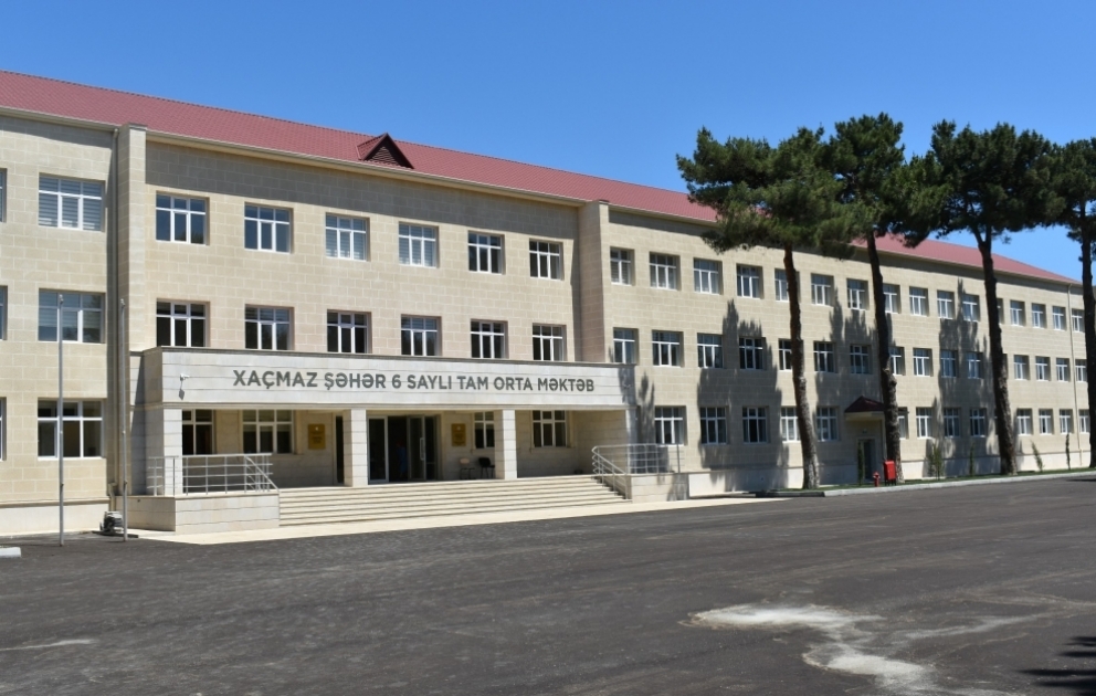 Xaçmazda 1800 şagirdin təhsil alacağı məktəb binasında təmir-bərpa işləri yekunlaşıb
