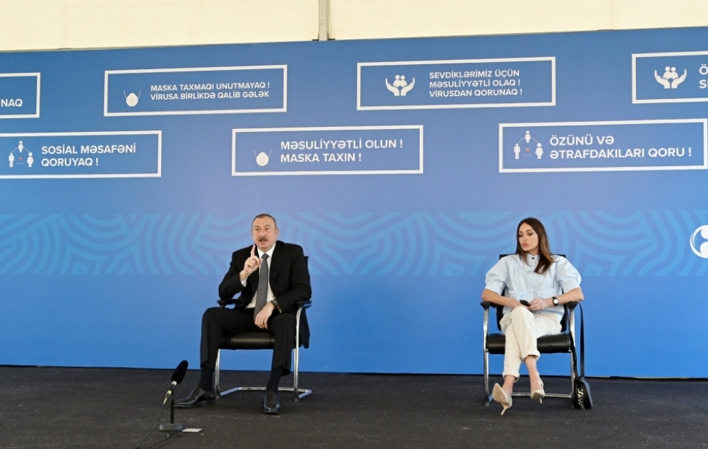 Prezident İlham Əliyevin və birinci xanım Mehriban Əliyevanın iştirakı ilə üç modul tipli xəstəxananın açılışı olub
