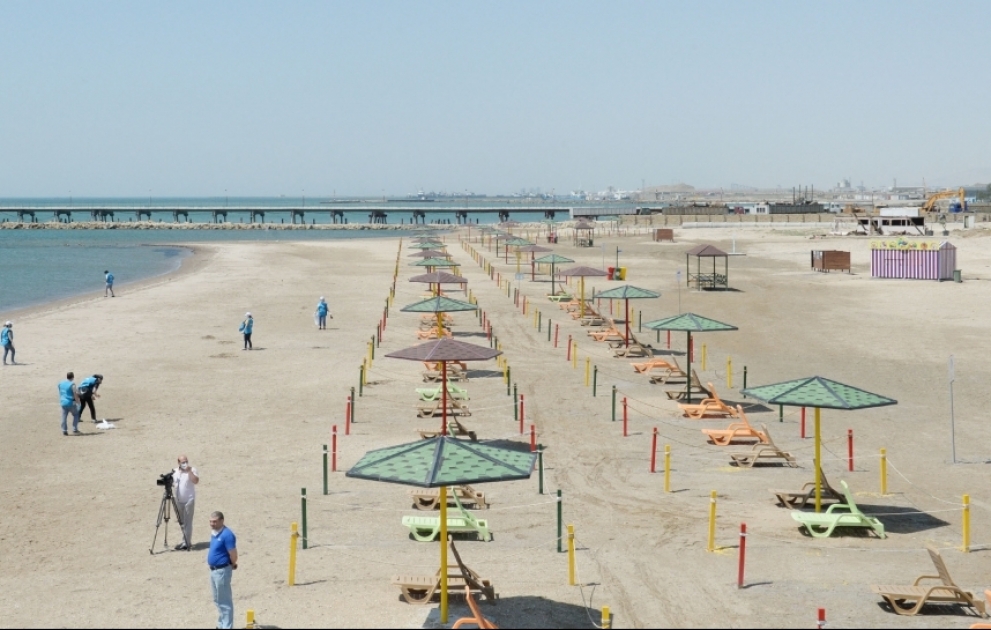 Une plage publique exemplaire à Bakou
