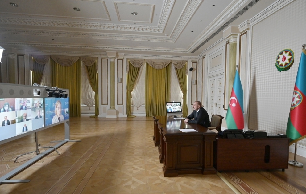 Prezident İlham Əliyevlə Dünya Bankının yeni vitse-prezidenti və digər nümayəndələri arasında videokonfrans keçirilib