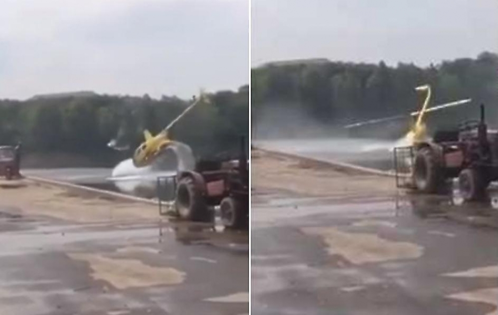 Неудачливый пилот во время взлёта утопил в реке вертолёт в Китае