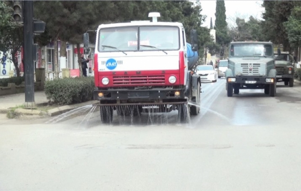 Cəlilabadda genişmiqyaslı dezinfeksiya işlərinə başlanılıb