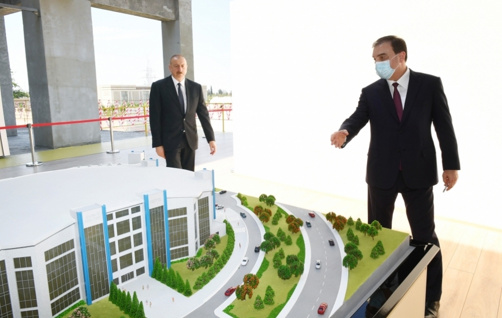 Gəncə İdman Sarayının tikintisi ilə tanışlıq