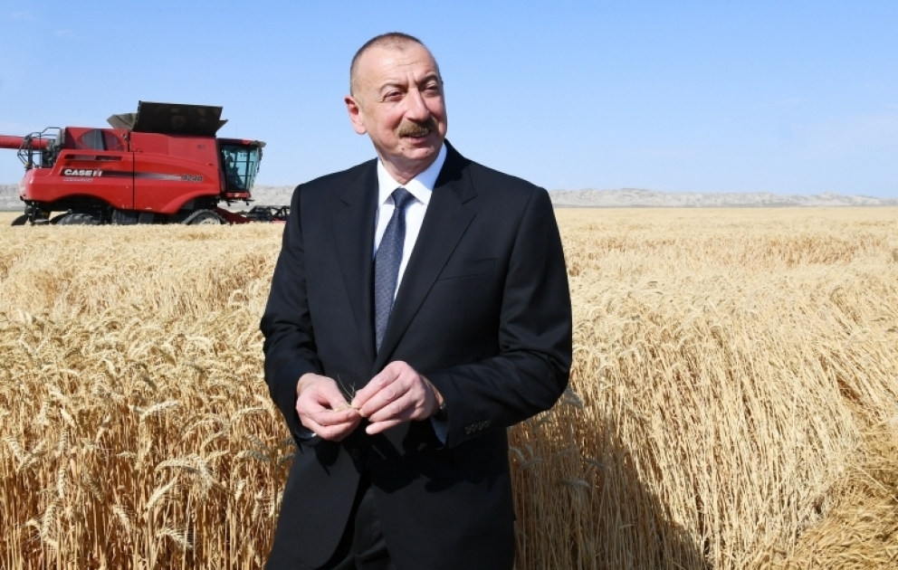 Prezident İlham Əliyev Samuxda “Aqro Dairy” MMC-nin aqroparkının fəaliyyəti ilə tanış olub
