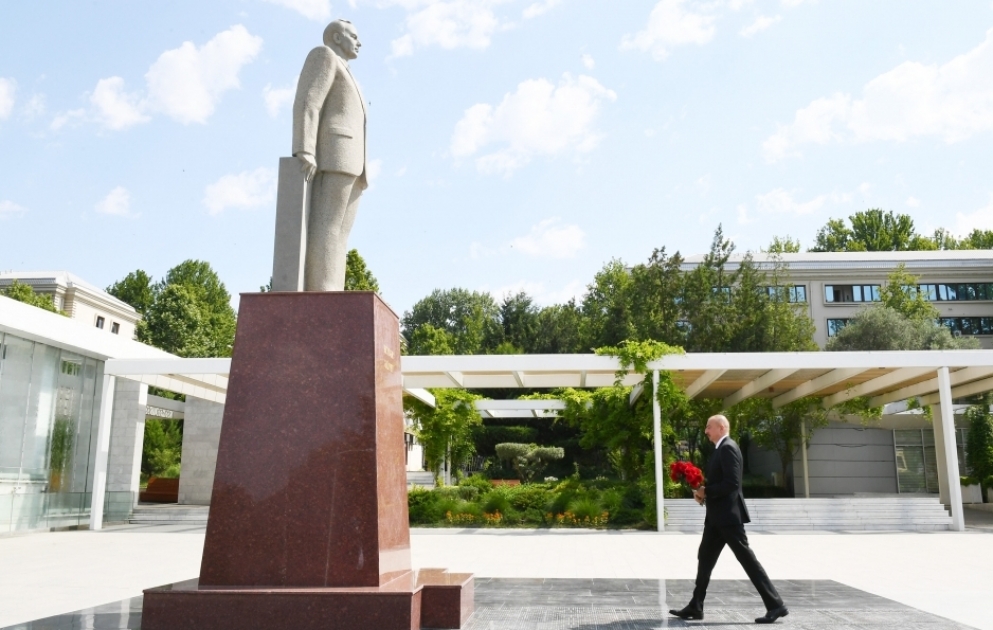 Azərbaycan Prezidenti İlham Əliyev Mingəçevir şəhərinə səfərə gəlib