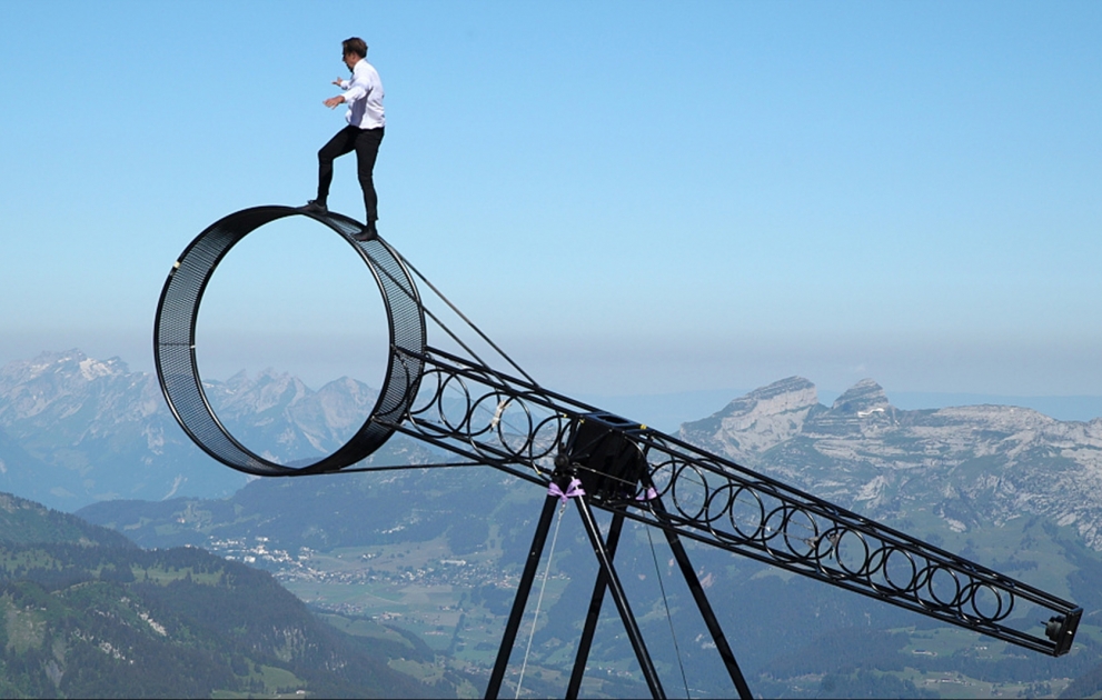 En Suisse, haute voltige sans protection à 3.000 mètres d'altitude