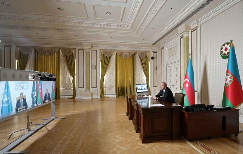 Videoconference held between President Ilham Aliyev and Secretary-General of World Tourism Organization